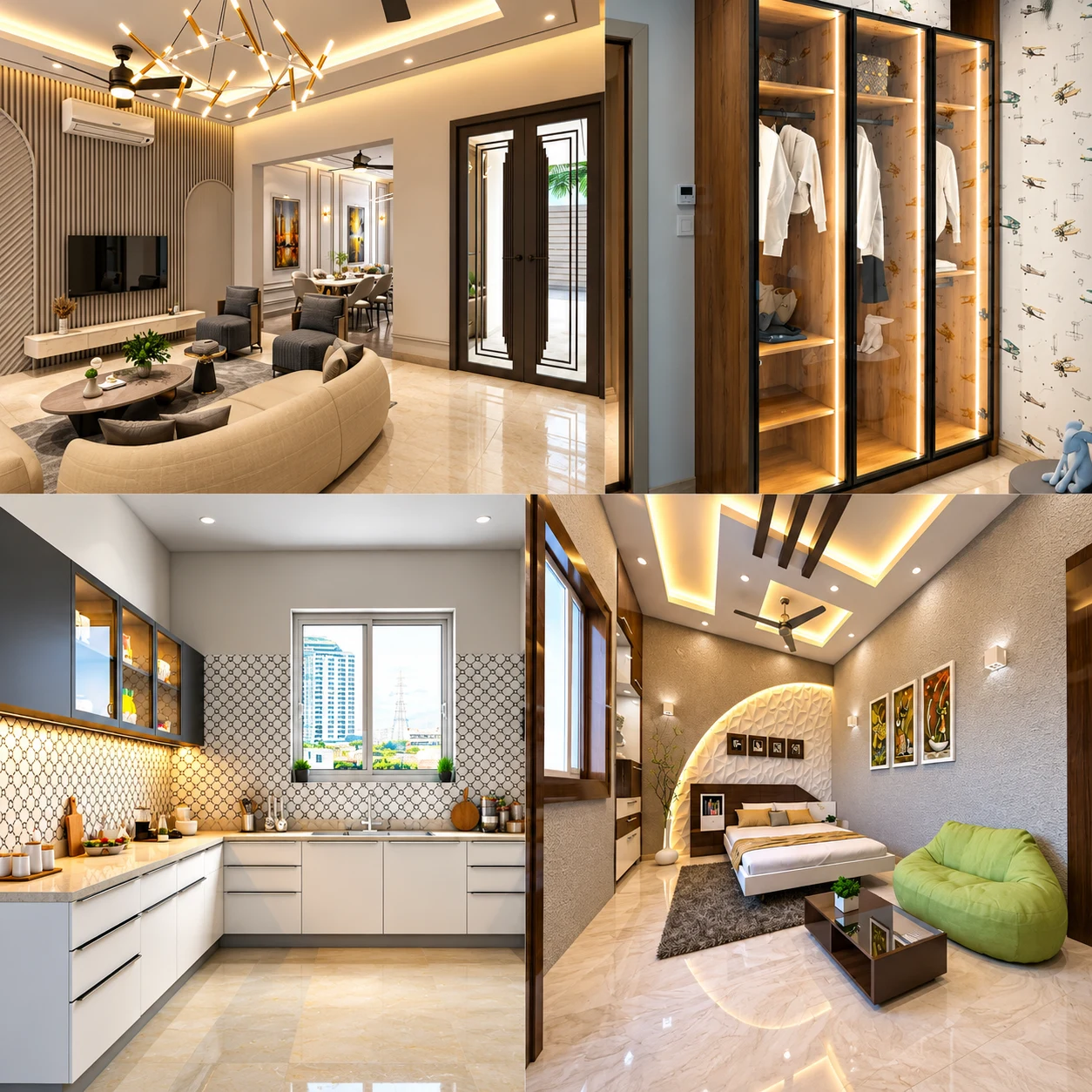 4-Zone Luxury Apartment